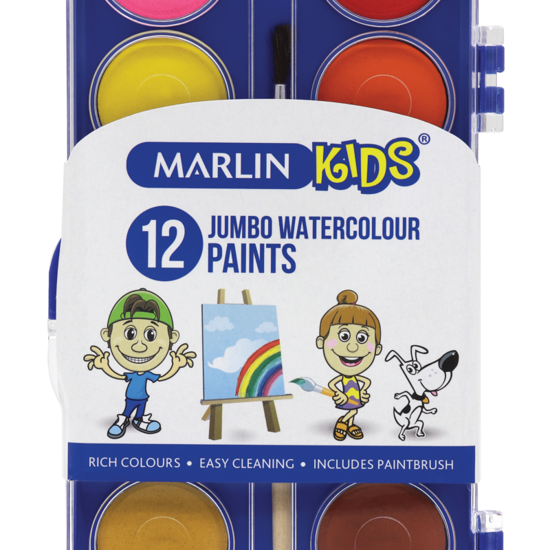 MARLIN KIDS 12 WATER COLOURS +