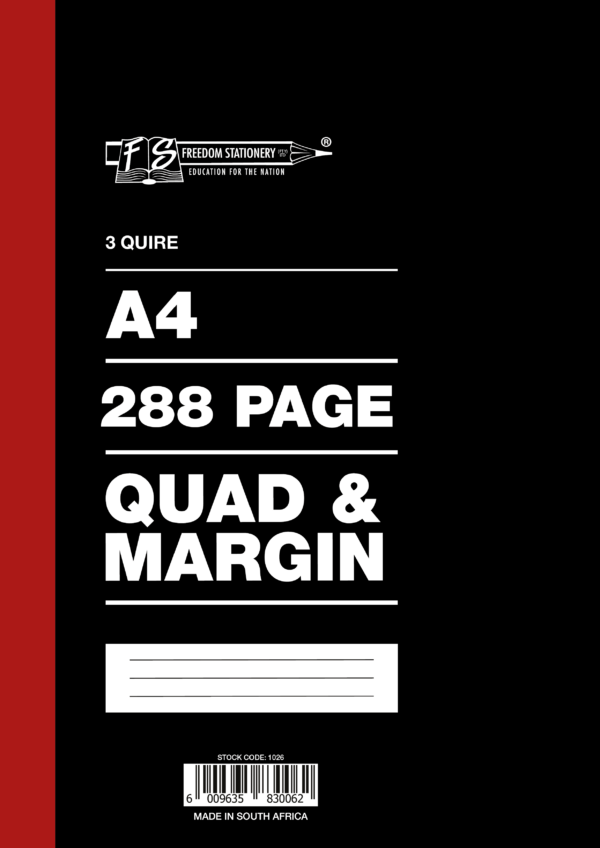 3 QUIRE / 288 PAGES A4 COUNTER