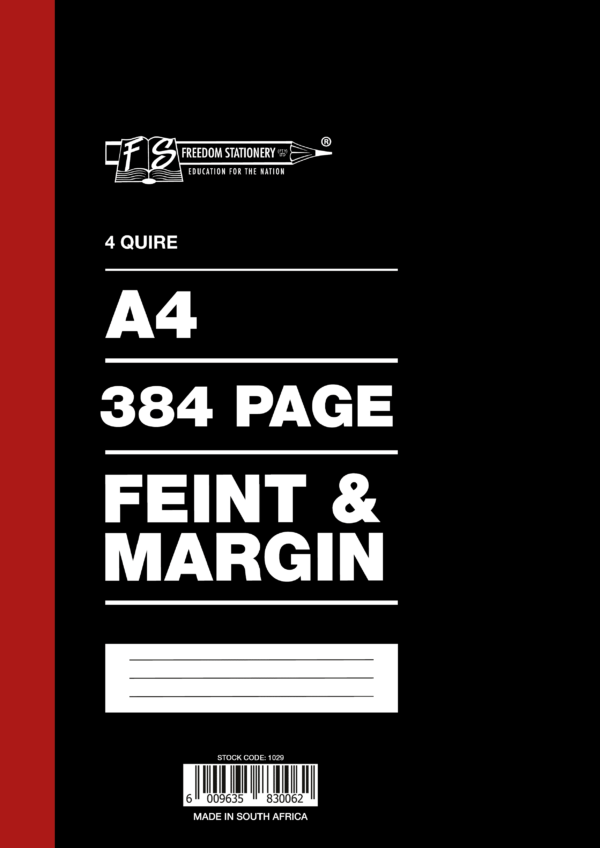 4 QUIRE / 384 PAGES A4 COUNTER