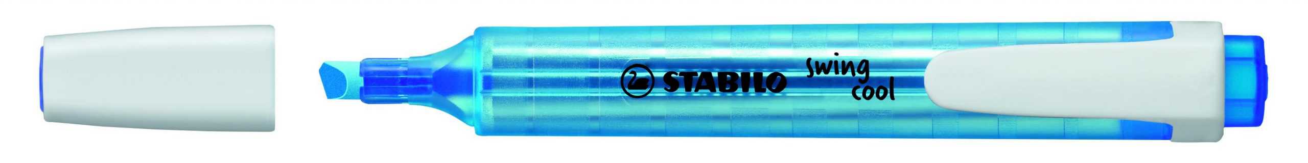 STABILO Swing Cool Highlighter: Blue Each - Park Avenue Stationers