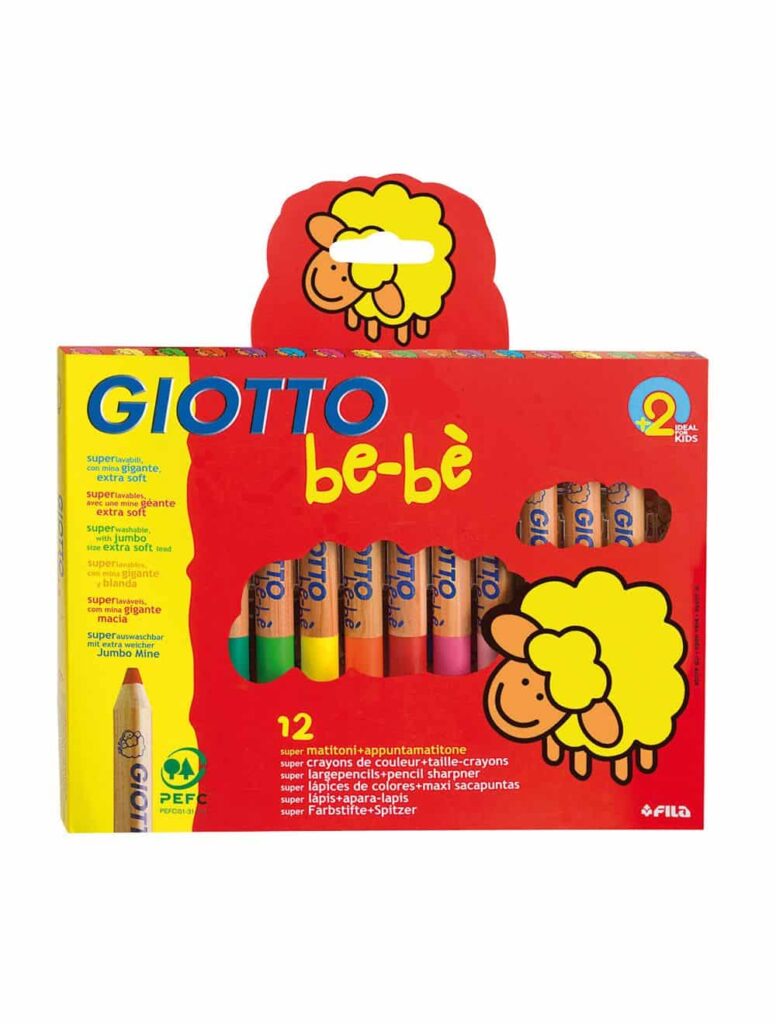 Giotto Bebe Pencil Colours 12S Xl - Park Avenue Stationers