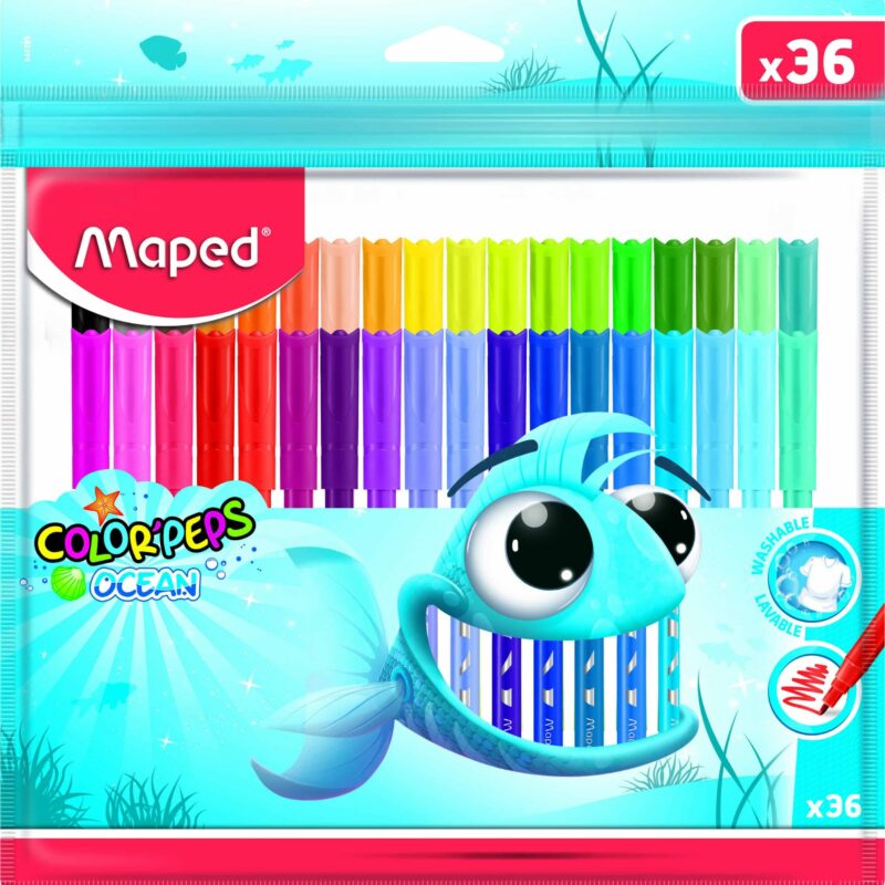MAPED Felt Tip Color'Peps Ocean Pulse 36's