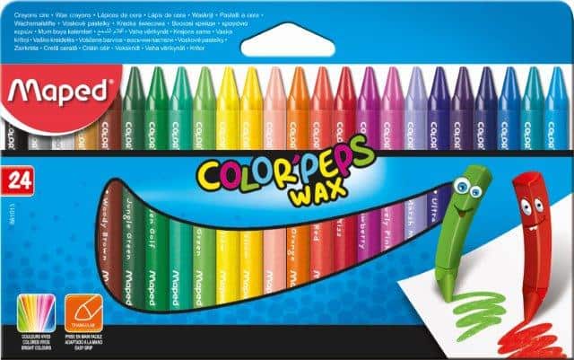 MAPED Crayon Wax Color'Peps Triangular 24's