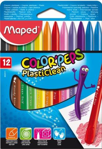 MAPED Crayon Plastic Color'Peps 12's