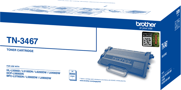 High Yield Black Toner Cartridge for HLL5200DW/ HLL6400DW/ MFCL5700DN/ MFCL5900DW/ MFCL6900DW