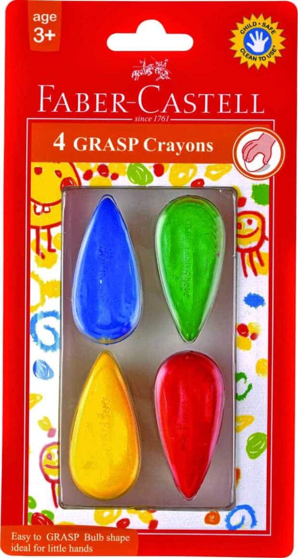 4 GRASP CRAYONS BLISTER PACK