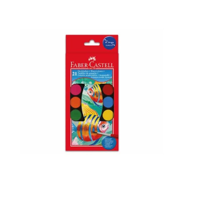 WATER COLOURS 21 TABS 30mm