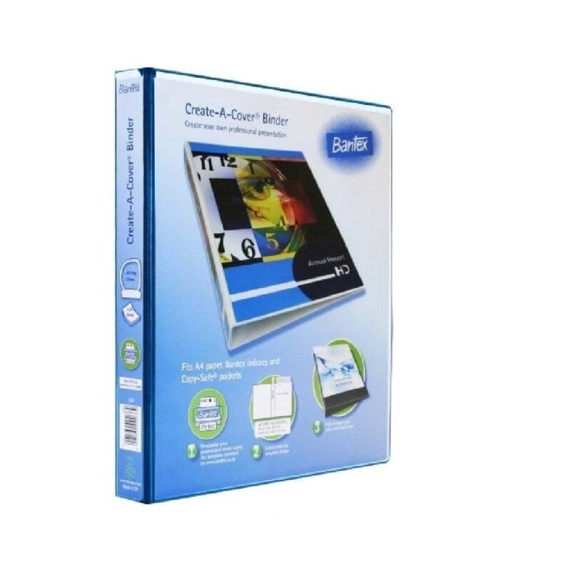 Bantex Presentation Binder PVC A4 -  4 D-ring. 25mm.