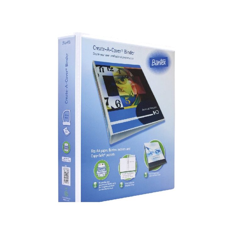 Bantex Presentation Binder PVC A4 -  4 D-ring. 40mm.