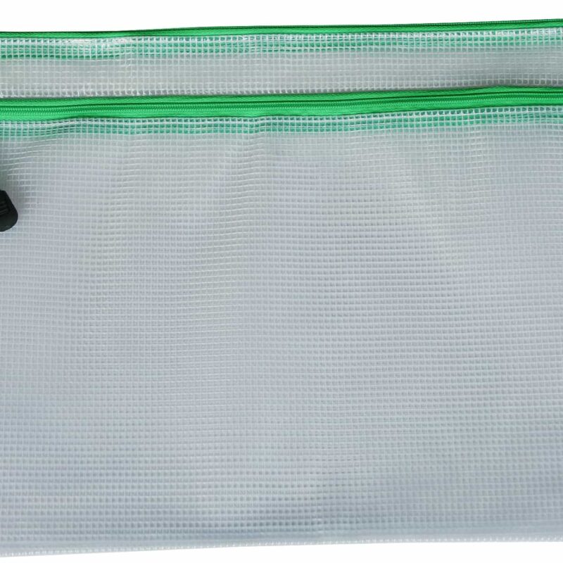 Clear bag with mesh enforcing