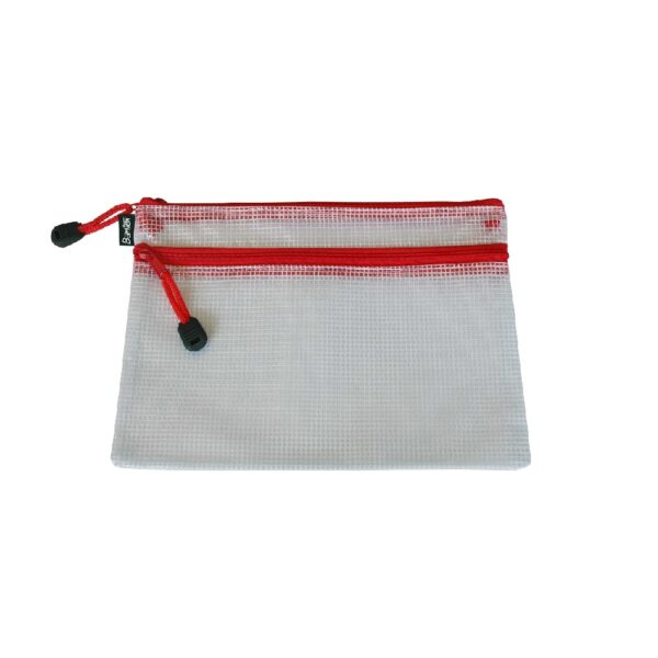 Bantex Clear Pencil bag with mesh enforcing, A5