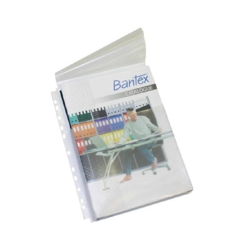 Bantex A4, Clear, embossed PP, 200 micron.