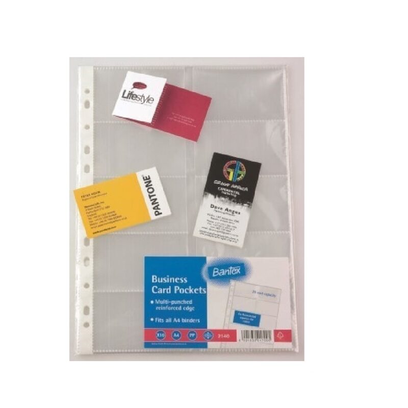 Bantex A4 - 10 PP Refill Pockets for 5923PRF00