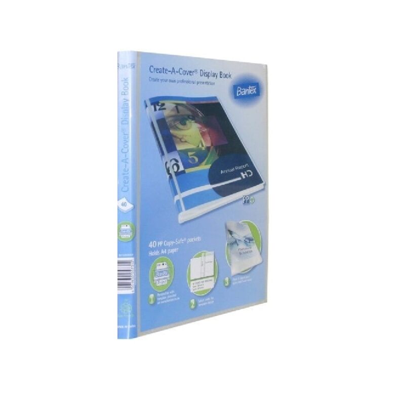 Bantex A4 - Create-A-Cover, PP Display Book - 40 pkts