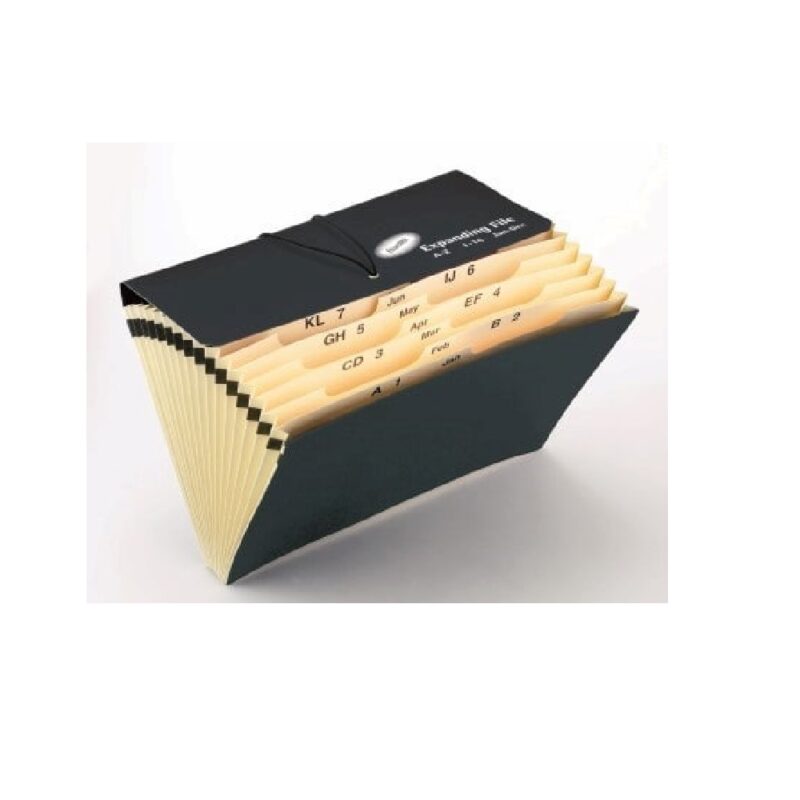 Bantex 5561 F/C - Board Expanding File - 16 partitions.