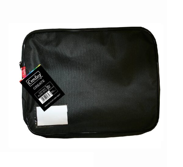 CROXLEY Canvas Gusset Book Bag Black Each