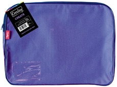 CROXLEY Canvas Gusset Book Bag Purple Each