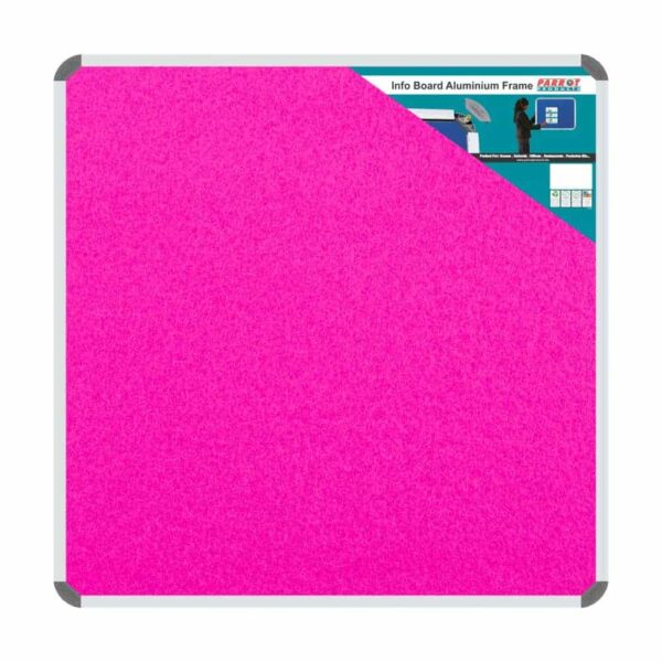 INFO BOARD ALUMINIUM FRAME 900*900MM PINK