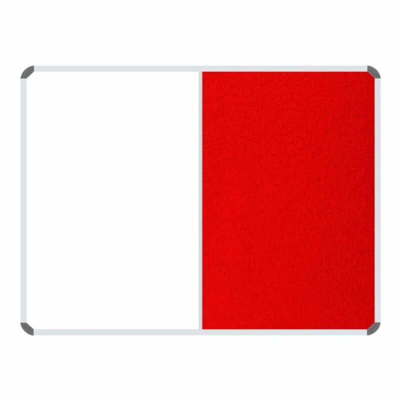 COMBI BOARD NON-MAGNETIC 1200 * 900MM RED
