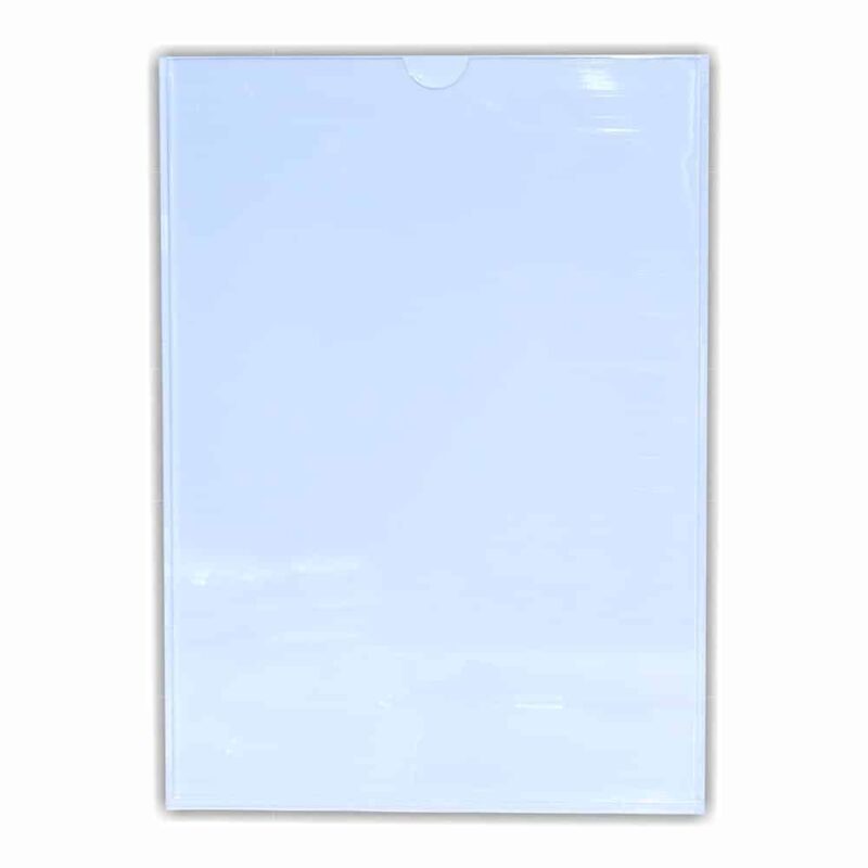 PERSPEX POCKET CLEAR / WHITE BACKING A2 PORTRAIT
