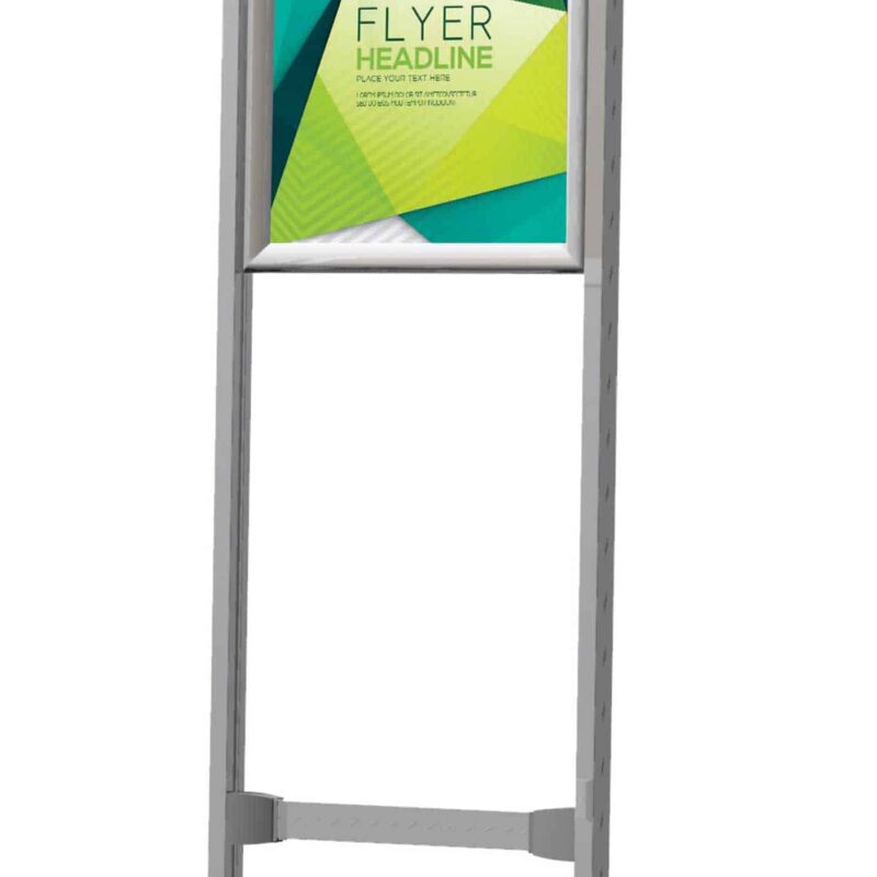 STAND POSTER FRAME CASTORS DOUBLE SIDED A1