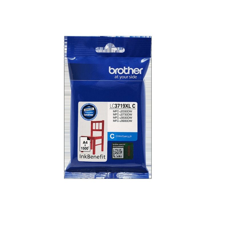 LC3719XL High Yield Cyan Cartridge for MFCJ3530/ MFCJ3930/ MFCJ2330DW/ MFCJ2730DW BROTHER