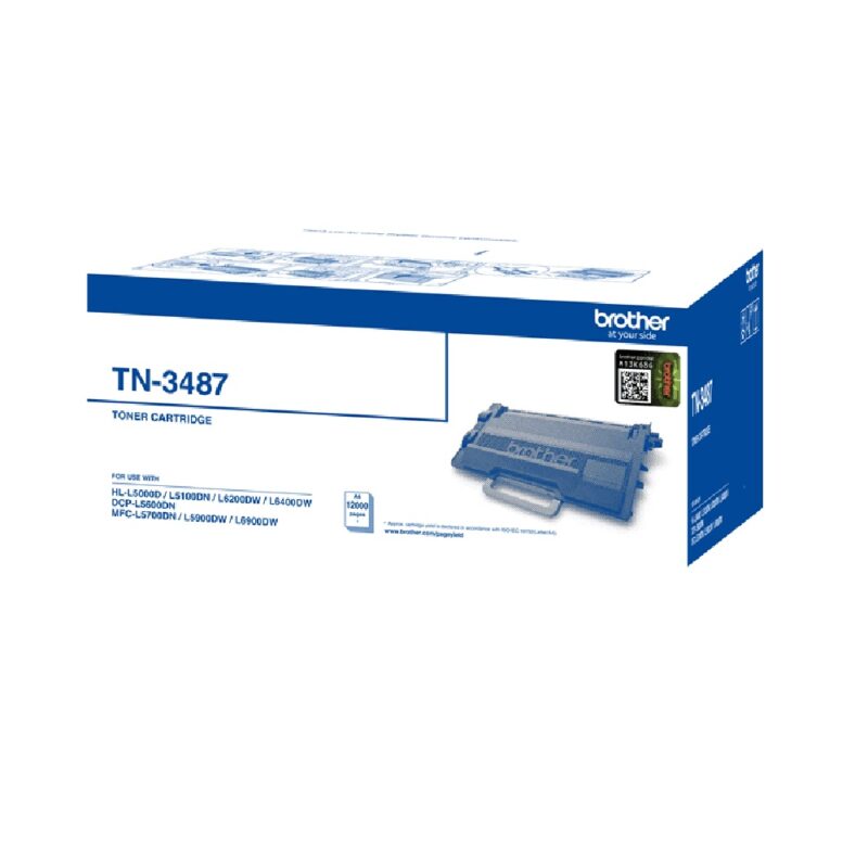 TN-3487 Super High Yield Black Toner Cartridge BROTHER