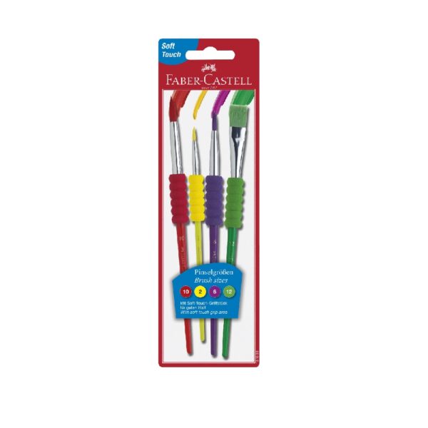 BRUSH ASS. SOFT TOUCH SIZES 2,6,10&12 (481600)