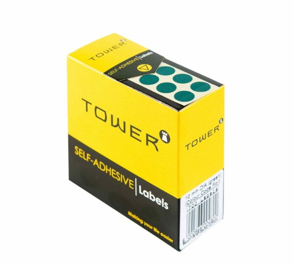 Tower C10 Colour Code Labels Green