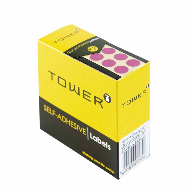 Tower C10 Colour Code Labels Pink