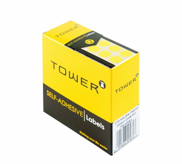 Tower C10 Colour Code Labels Yellow