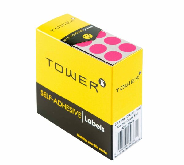 Tower C13 Colour Code Labels Neon Pink