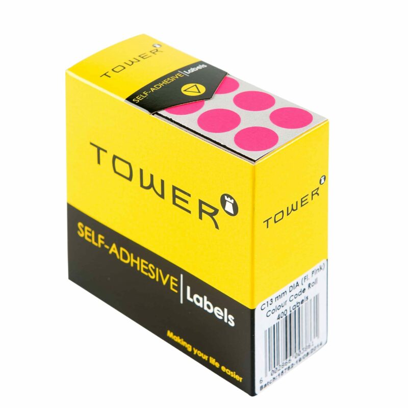 Tower C13 Colour Code Labels Neon Pink