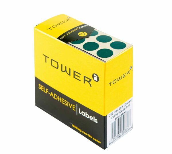 Tower C13 Colour Code Labels Green