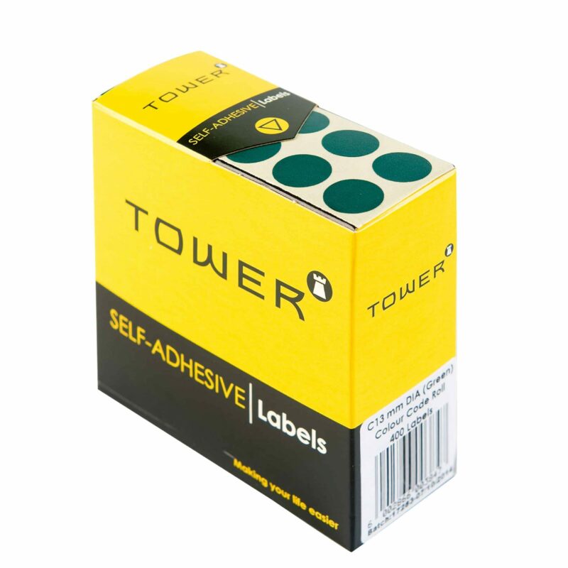 Tower C13 Colour Code Labels Green