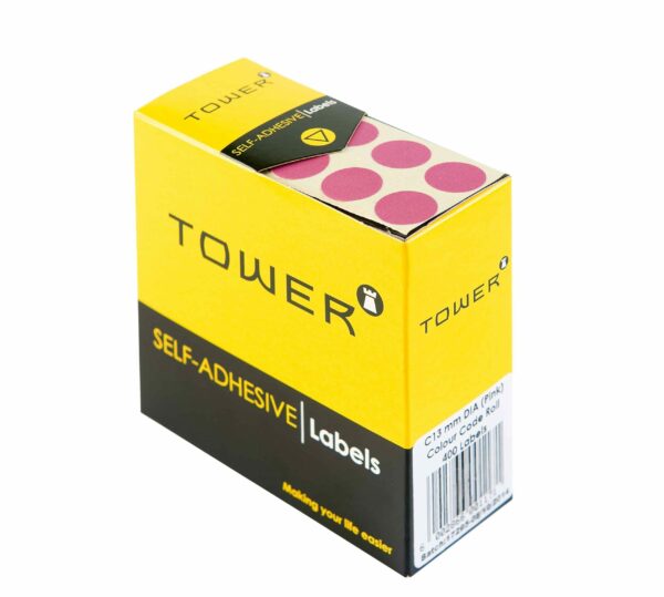 Tower C13 Colour Code Labels Pink