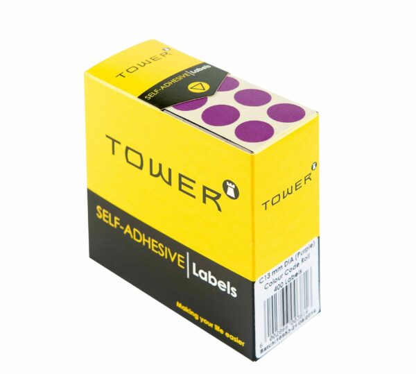 Tower C13 Colour Code Labels Purple