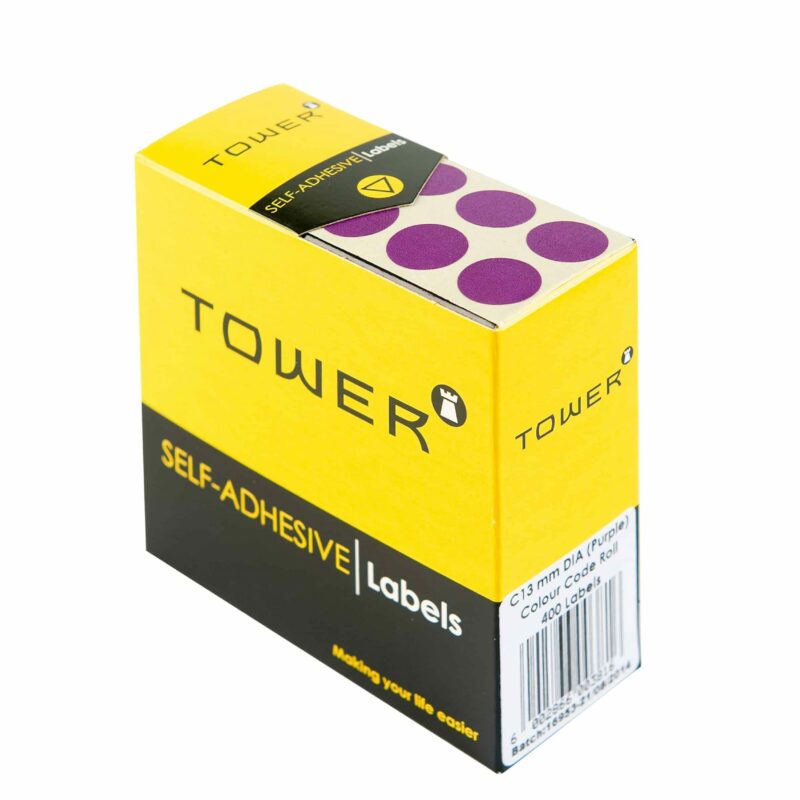 Tower C13 Colour Code Labels Purple