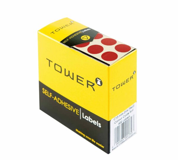 Tower C13 Colour Code Labels Red