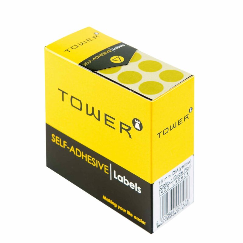 Tower C13 Colour Code Labels Yellow