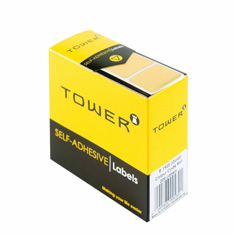 Tower R1925 Colour Code Labels Gold