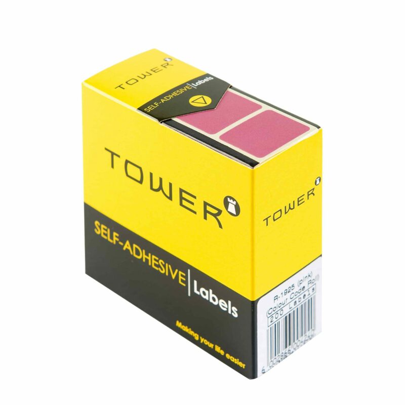 Tower R1925 Colour Code Labels Pink