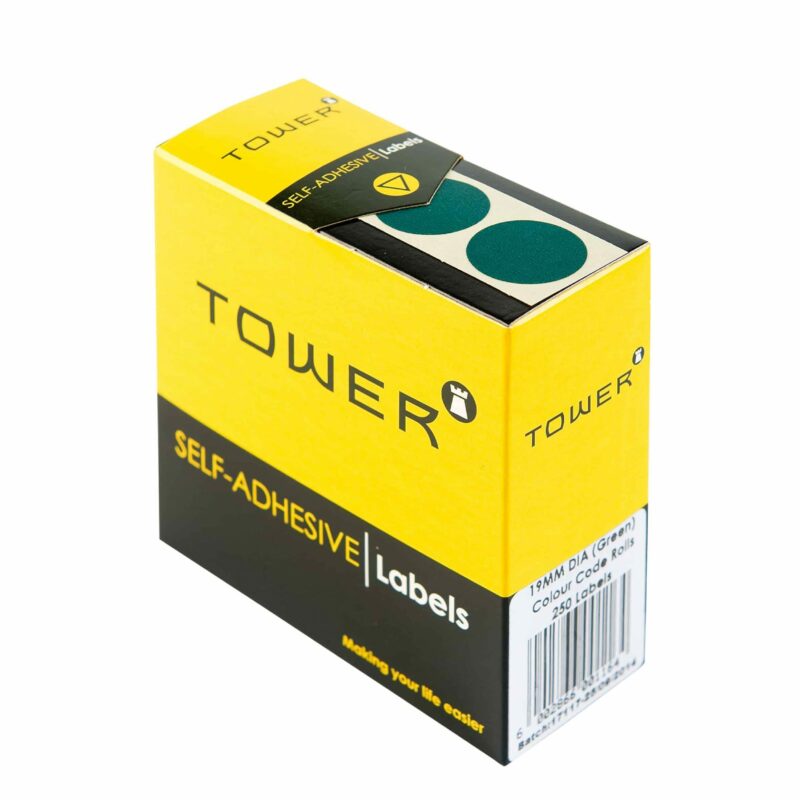 Tower C19 Colour Code Labels Green