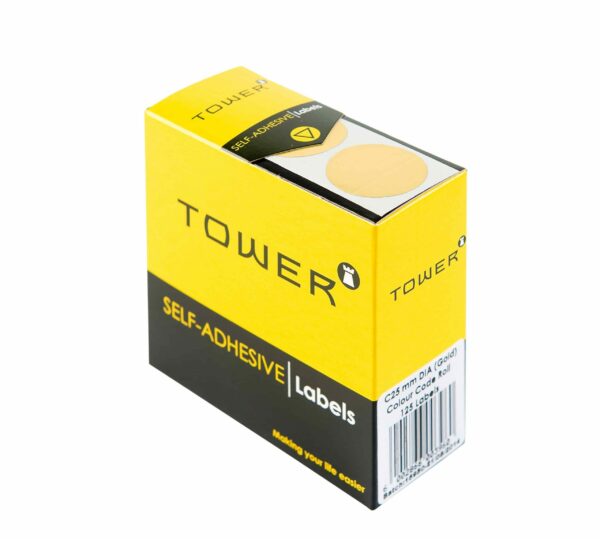 Tower C25 Colour Code Labels Gold