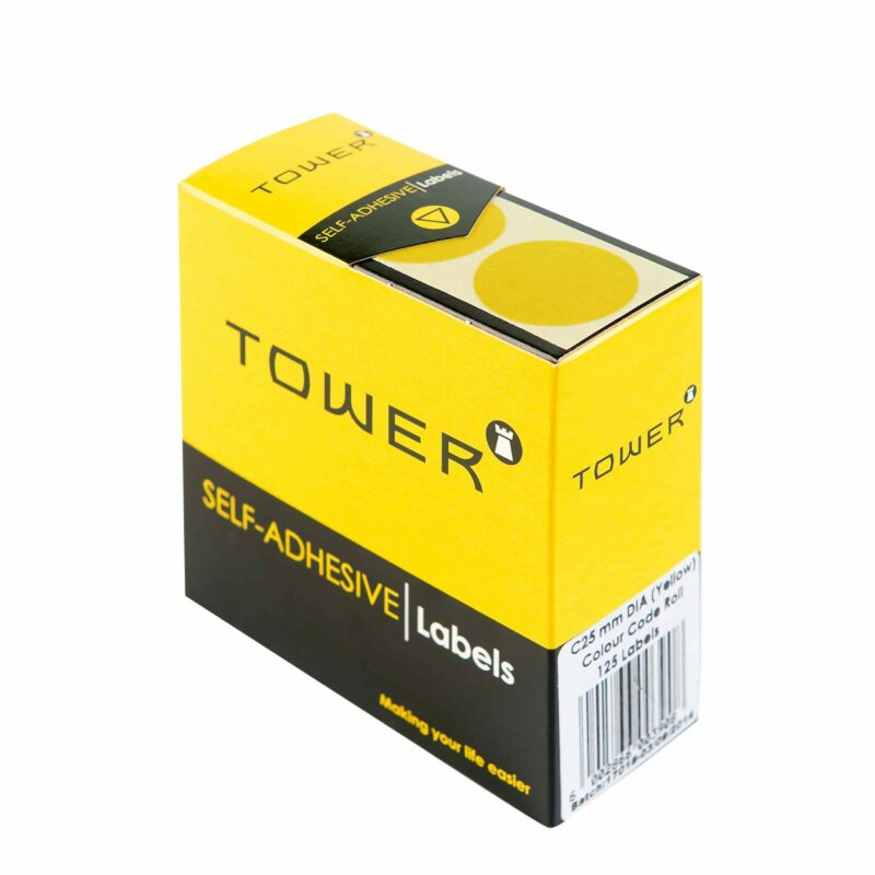Tower C25 Colour Code Labels Yellow