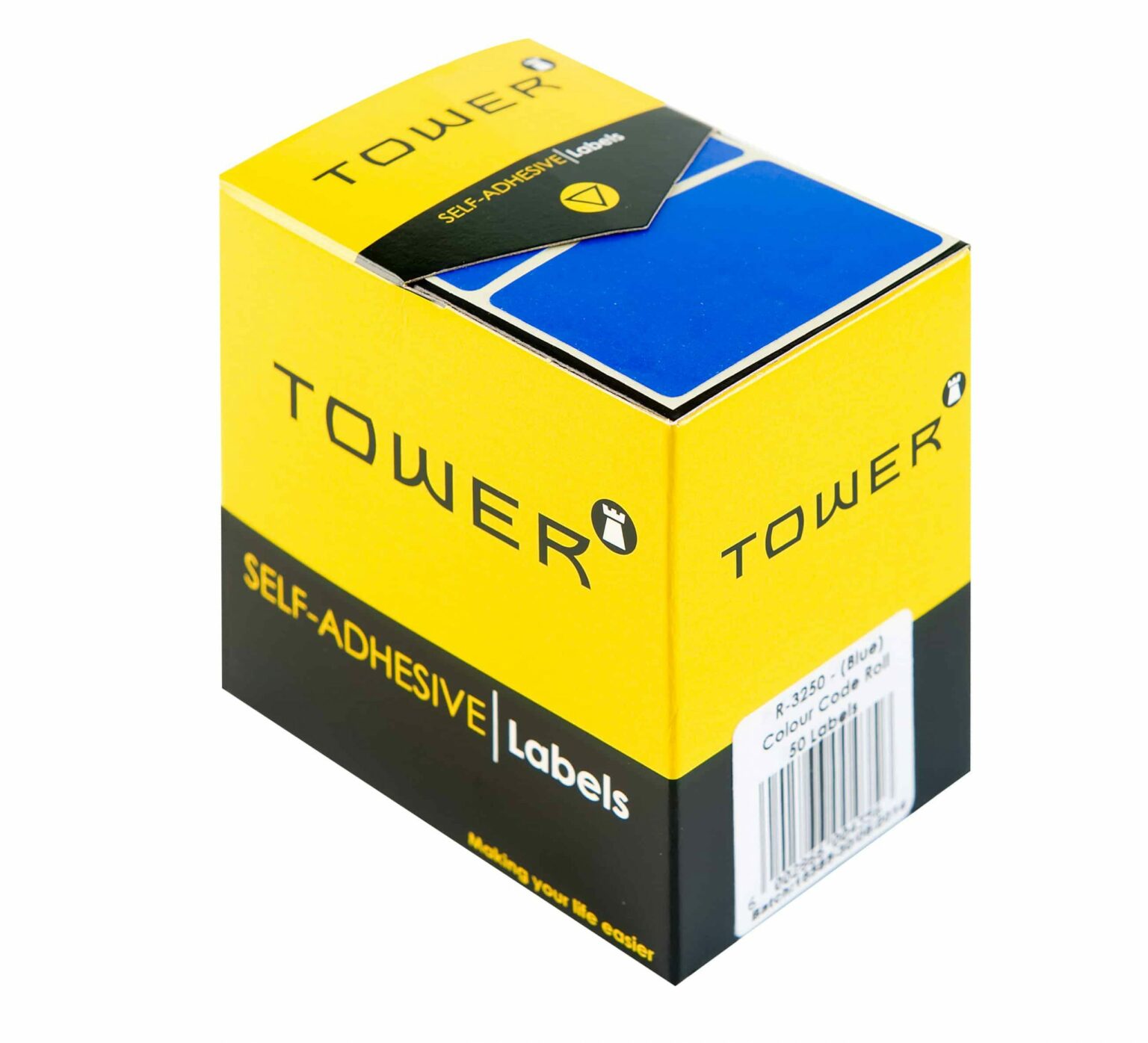 Tower R3250 Colour Code Labels Blue - Park Avenue Stationers