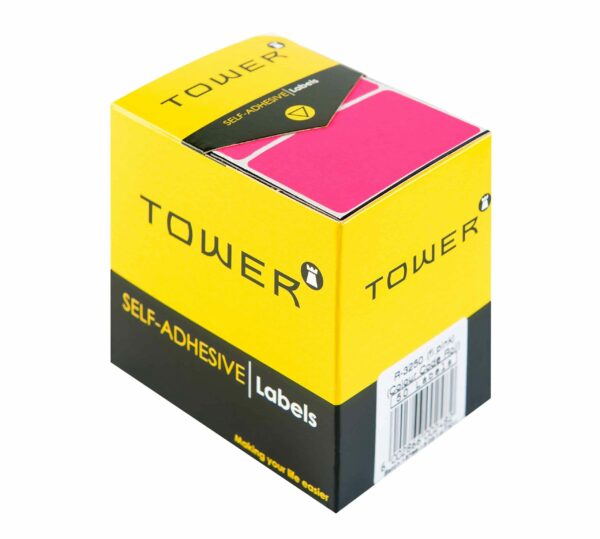 Tower R3250 Colour Code Labels Neon Pink