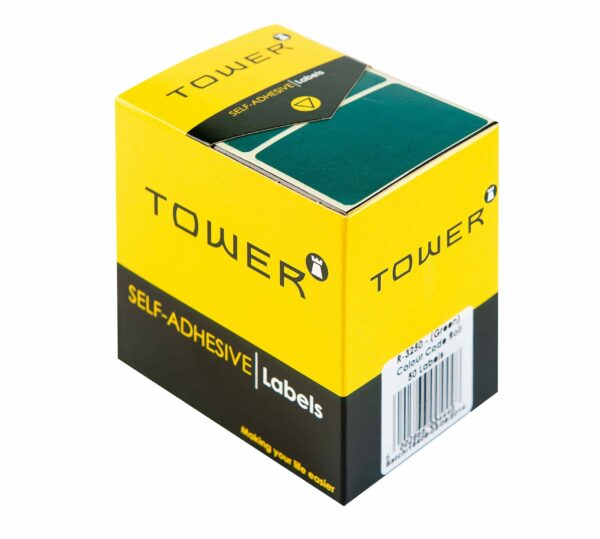 Tower R3250 Colour Code Labels Green