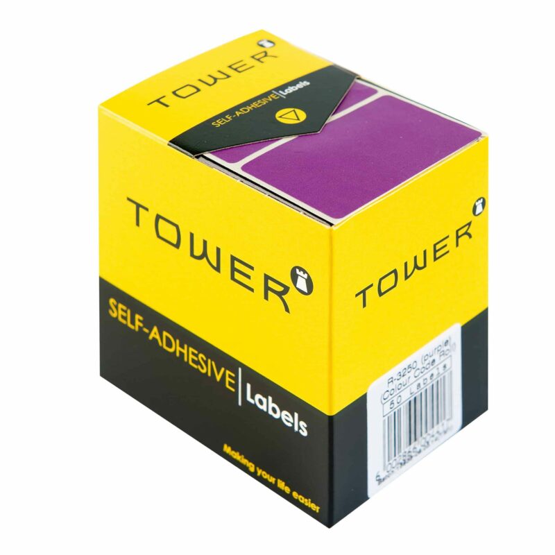 Tower R3250 Colour Code Labels Purple