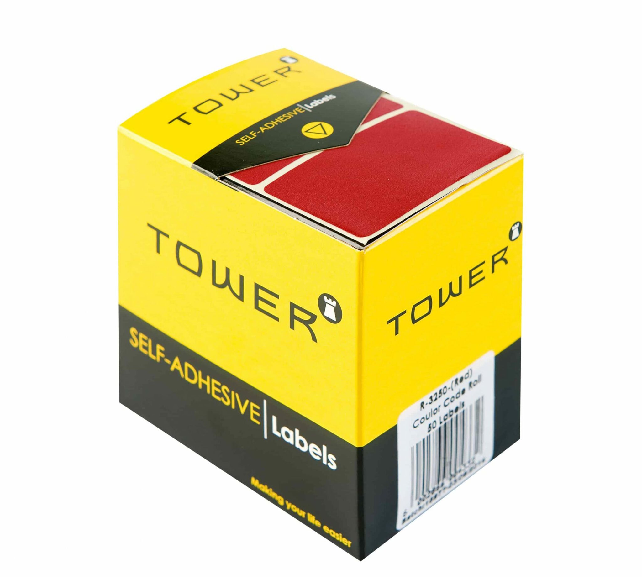 Tower R3250 Colour Code Labels Red - Park Avenue Stationers